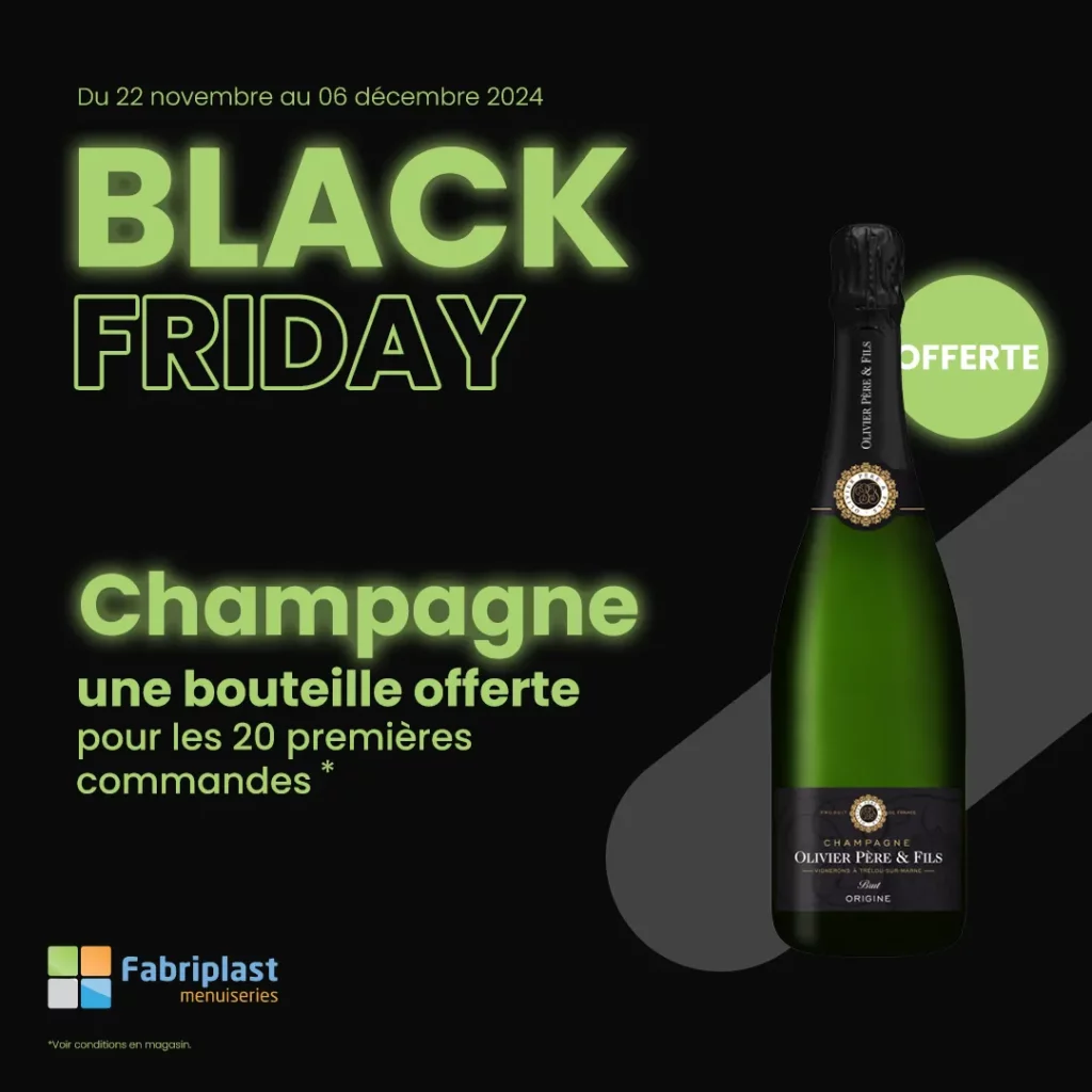 blakc friday champagne offert