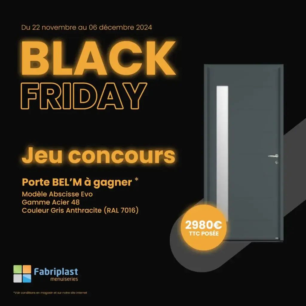 black friday jeu concours porte offerte